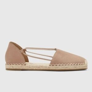 Eileen Fisher Lee Tumbled Nubuck Leather Espadrille